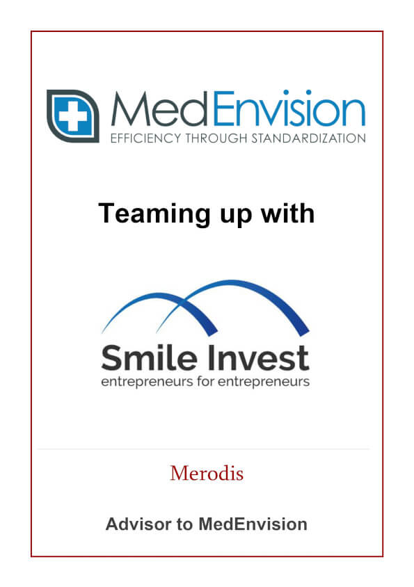Merodis successfully advises MedEnvision on its partnership with Smile Invest